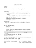 Giáo án Đại số 8 chương 4 bài 3: Bất phương trình một ẩn