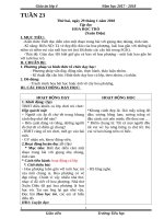 giáo án lớp 4 tuần 23 theo hướng phát triển năng lực