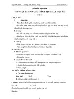 Giáo án Đại số 8 chương 4 bài 4: Bất phương trình bậc nhất một ẩn