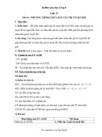 Giáo án Đại số 8 chương 4 bài 5: Phương trình chứa dấu giá trị tuyệt đối