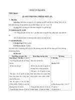 Giáo án Đại số 8 chương 4 bài 3: Bất phương trình một ẩn