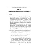 Solution manual managerial accounting concept and applications by cabrera chapter 01   answer 