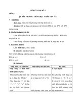 Giáo án Đại số 8 chương 4 bài 4: Bất phương trình bậc nhất một ẩn