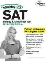 Cracking the sat biology e m su   the princeton review 