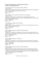 Testbank of fundamental of management 7e by robin ch 04