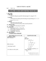 Giáo án Đại số 8 chương 4 bài 5: Phương trình chứa dấu giá trị tuyệt đối