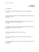 Test bank principles of auditing and other assurance principles chapter 9 audit sampling 