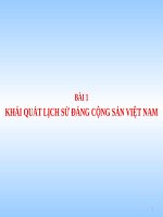 BÀI 1 chương trình bồi dưỡng kết nạp đảng mới