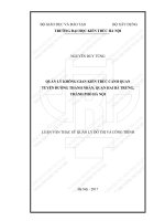 Quản lý không gian kiến trúc cảnh quan tuyến đường thanh nhàn, quận hai bà trưng, thành phố hà nội (tt) 