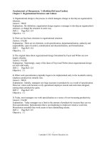 Testbank of fundamental of management 7e by robin ch 05