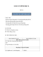 Giáo án Hình học 8 chương 3 bài 6: Trường hợp đồng dạng thứ hai