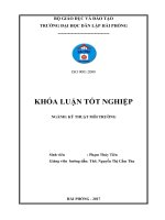 Thiết kế hệ thống xử lý nước thải sinh hoạt cho khu chung cư định mức sử dụng nước là 100m3 ngày đêm (Khóa luận tốt nghiệp)