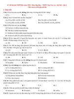 67. Đề thi thử THPTQG năm 2018 - Môn Hóa Học - THPT Chu Văn An - Hà Nội - Lần 1 - File word có lời giải chi tiết
