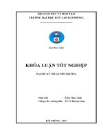 Nghiên cứu ảnh hưởng của sóng siêu âm tần số 40KHz đến hiệu quả biến tính vỏ trấu để hấp phụ As và Pb trong nước (Khóa luận tốt nghiệp)