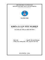 Tìm hiểu thực trạng công nghệ xử lý nước thải và đề xuất giải pháp nâng cao hiệu quả xử lý nước thải tại Công ty cổ phần bia Tây Âu (Khóa luận tốt nghiệp)
