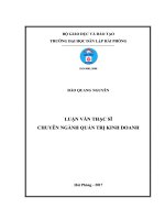 Biện pháp khai thác sản phẩm bảo hiểm hàng hóa tại Công ty Bảo hiểm BIDV Hải Phòng (Luận văn thạc sĩ)
