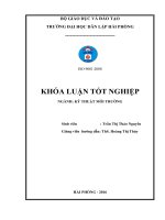 Thông luồng, nạo vét tại khu vực cửa Sa Cần  sông Trà Bồng thuộc khu kinh tế Dung Quất, huyện Bình Sơn, tỉnh Quảng Ngãi (Khóa luận tốt nghiệp)