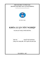 Tính toán, thiết kế hệ thống xử lý nước thải nhà máy bia công suất 300m3 ngày đêm (Khóa luận tốt nghiệp)