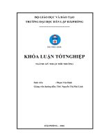Thiết kế hệ thống xử lý nước thải sinh hoạt công suất 1000m3 ngày đêm (Khóa luận tốt nghiệp)