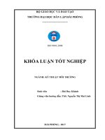 Đánh giá hiện trạng xử lý môi trường tại Công ty TNHH Liên doanh Kainan (Khóa luận tốt nghiệp)