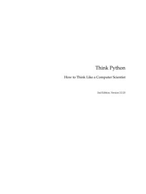 Think Python 2nd Edition