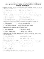 trắc nghiệm địa lí 11 theo bài