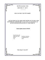 ĐÁNH GIÁ TÁC ĐỘNG MÔI TRƯỜNG DỰ ÁN NÂNG CÔNG SUẤT NHÀ MÁY CHẾ BIẾN BỘT CÁ TẠI CẢNG CÁ LẠCH QUÈN, XÃ QUỲNH THUẬN,HUYỆN QUỲNH LƯU, TỈNH NGHỆ AN