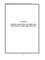 SKKN phương pháp nâng cao hiệu quả dạy và học môn lịch sử 8 