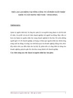 Thù lao lao động tại tổng công ty cổ phần xuất nhập khẩu và xây dựng việt nam   VINACONEX