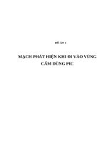 MẠCH PHÁT HIỆN KHI đi vào VÙNG cấm DÙNG PIC (có code và sơ đồ mạch)