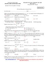 DE KHAO SAT LAN 1 MA 105 TOAN 12 NAM HOC 20172018 THPT chuyen bac ninh 