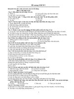 Đề cương  môn GDCD 9- kì I