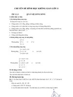 11 HÌNH học KHÔNG GIAN lớp 11