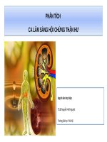 Ca lâm sàng Hội chứng thận hư