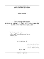 Công nghệ nén tệp thực thi Binary Delta và các ứng dụng trong mạng và truyền dữ liệu máy tính