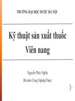 Kỹ thuật bào chế Viên nang