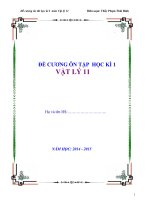 ÔN tập học kì I  vật lý 11