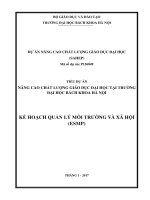 NÂNG CAO CHẤT LƯỢNG GIÁO DỤC ĐẠI HỌC TẠI TRƯỜNG ĐẠI HỌC BÁCH KHOA HÀ NỘI