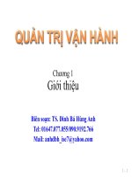 quản trị vận hành