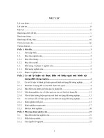 Đánh giá hiệu quả mô hình sử dụng đất nông nghiệp trên địa bàn huyện quỳnh phụ, tỉnh thái bình