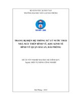 Nghiên cứu tính toán cung cấp điện cho hệ thống xử lý nước thải nhà máy thép Đình Vũ (Đồ án tốt nghiệp)