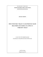 PHÂN TÍCH THỰC TRẠNG VÀ GIẢI PHÁP ĐẨY MẠNH HOẠT ĐỘNG XUẤT KHẨU CỦA CÔNG TY TNHH MTV VISSAN LUẬN VĂN TỐT NGHIỆP ĐẠI HỌC NGÀNH QUẢN TRỊ KINH DOANH THƯƠNG MẠI