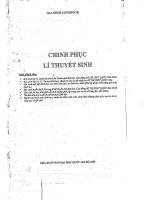 Chinh phục lý thuyết sinh học luyện thị đại học