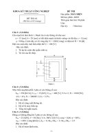 Tổng hợp đề thi và đáp án chi tiết môn Máy điện