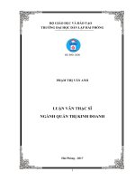 Tạo động lực làm việc cho nhân viên tại Khách sạn Sao Biển – Hải Phòng (Luận văn thạc sĩ)