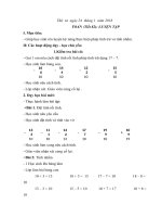 giáo án TOÁN 1 (Tiết 82): LUYỆN TẬP