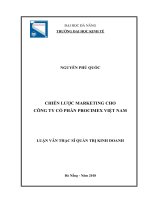 Chiến lược marketing cho công ty cổ phần procimex việt nam