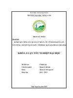 Đánh giá công tác quản lý nhà nước về đất đai của xã Vân Tùng  huyện Ngân Sơn  tỉnh Bắc Kạn giai đoạn 2012  2014 (Khóa luận tốt nghiệp)