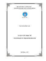 Thực trạng và giải pháp đổi mới cải cách thủ tục hành chính theo cơ chế một cửa tại Ủy ban nhân dân quận Kiến An (Luận văn thạc sĩ)