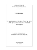 TÌM HIỂU CÔNG TÁC TUYỂN DỤNG VÀ ĐÀO TẠO NGUỒN NHÂN LỰC TẠI CÔNG TY CỔ PHẦN GIAO NHẬN VẬN TẢI MỸ Á LUẬN VĂN TỐT NGHIỆP ĐẠI HỌC NGÀNH QUẢN TRỊ KINH DOANH THƯƠNG MẠI